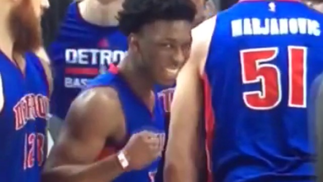 Pistons chuckle over coach's decision to put giant Marjanovic on inbounder