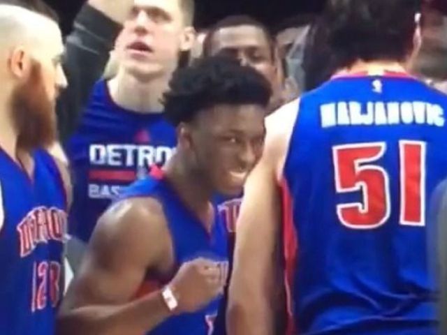 Pistons chuckle over coach's decision to put giant Marjanovic on inbounder
