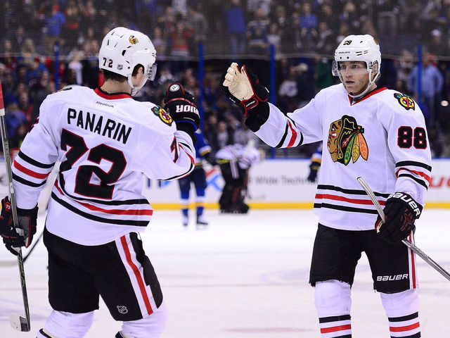 Watch: Kane wires one-timer for milestone goal