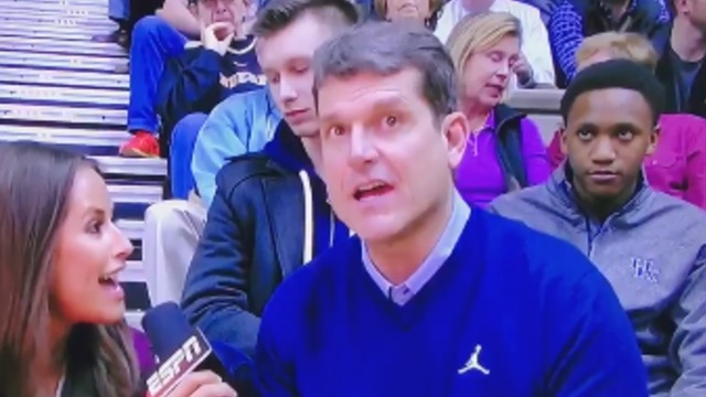 Watch: Jim Harbaugh says he fell asleep during CFP title game