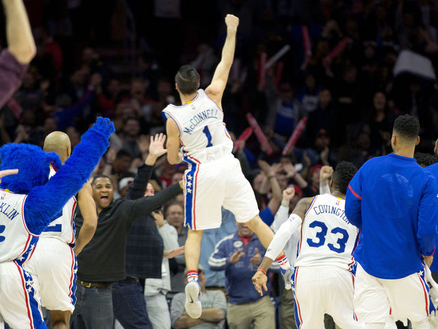 Watch: McConnell caps 76ers' comeback with buzzer-beater vs. Knicks