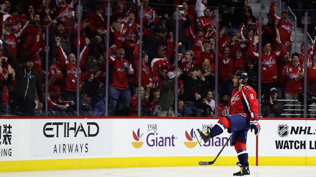 Watch: Ovi adds patented one-timer goal to historic night