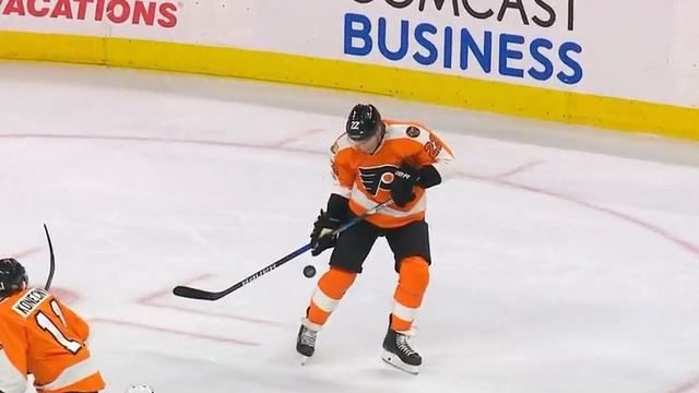 Watch: Flyers' Weise sets up Konecny goal with incredible assist