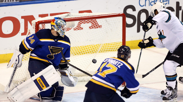 Trouble brewing in Blues' crease