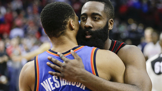 Harden suggests he deserves MVP over Westbrook