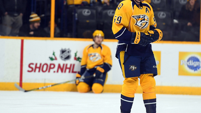 Predators' Josi to miss at least 3 games after hit by Bruins' Blidh