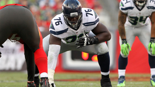 Seahawks' Ifedi returns vs. Falcons after backup causes safety