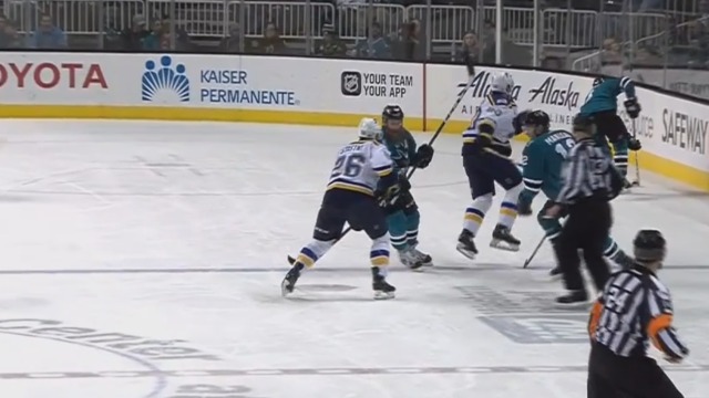 Thornton earns rare ejection for spearing Stastny