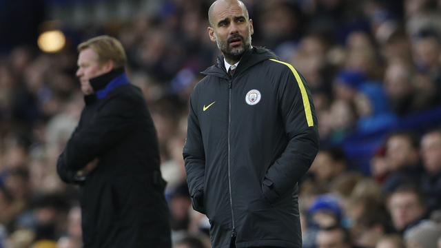 Look: Guardiola dejected as City unravels at Goodison Park