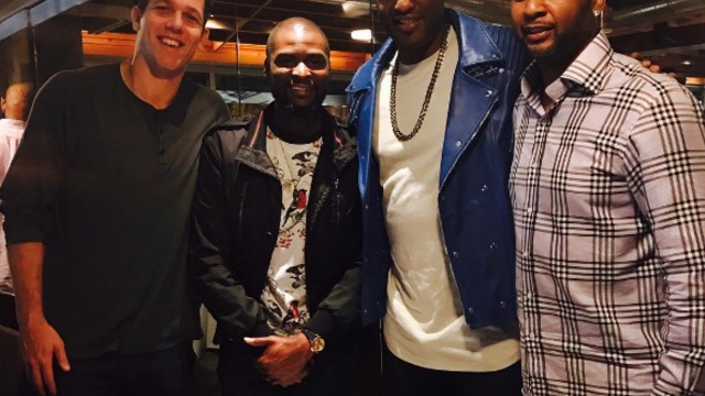 Lamar Odom dines with former Lakers