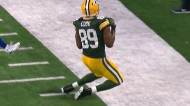 Cook's incredible tight-rope catch sets up Packers' game-winning FG