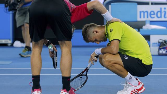 Watch: Wawrinka smashes opponent's family jewels