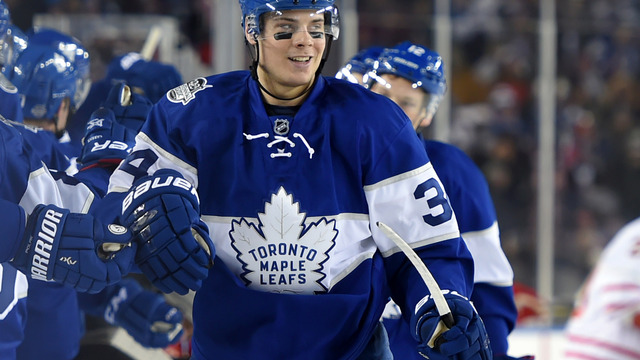 Matthews' game-worn Centennial Classic sweater sells for big bucks