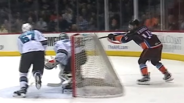 Ducks' prospect tucks wraparound under crossbar