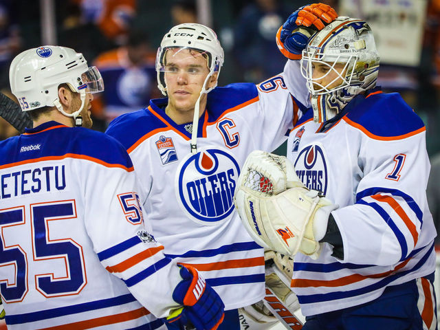 Brossoit's 1st NHL win gives Oilers sweep of Battle of Alberta