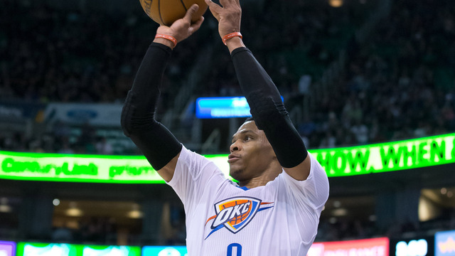 Watch: Thunder knock down first 12 threes vs. Jazz