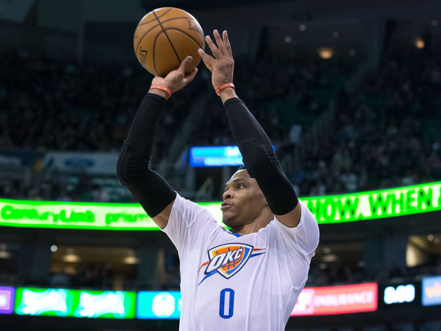 Watch: Thunder knock down first 12 threes vs. Jazz