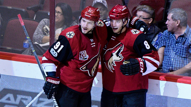 Burmistrov 'creating plays that are making a difference' for Coyotes