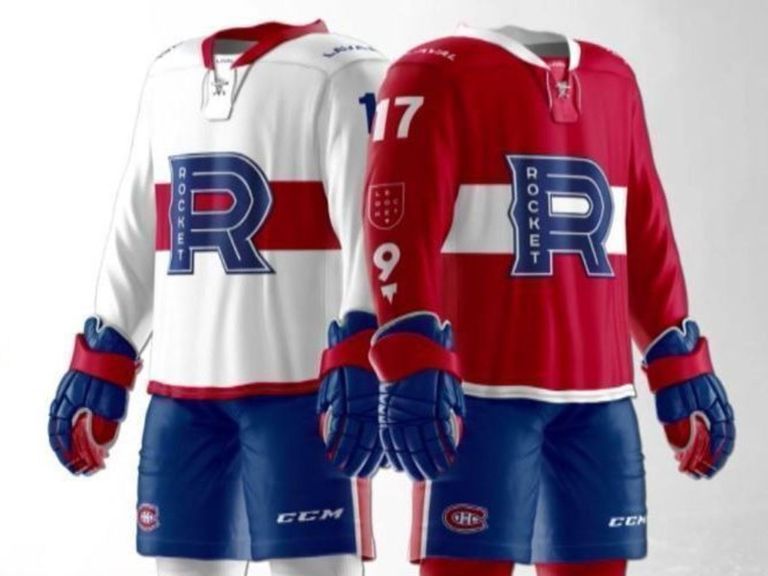Chandails Rockets Laval Canadiens unveil logo, jerseys for AHL's Laval Rocket | theScore.com
