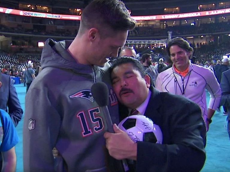 Guillermo invades Super Bowl Opening Night, asks how Brady smells