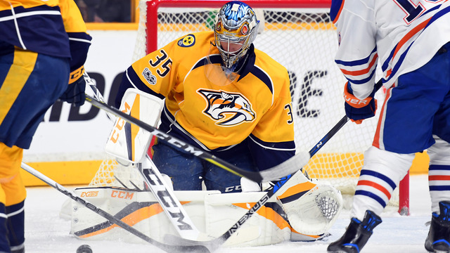 Rinne shines as Preds blank Oilers