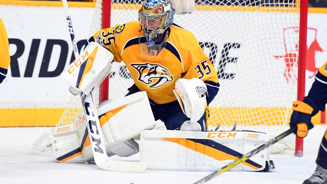 Rinne digs streamlined goalie pants: 'I'm European, so I like slim fit'