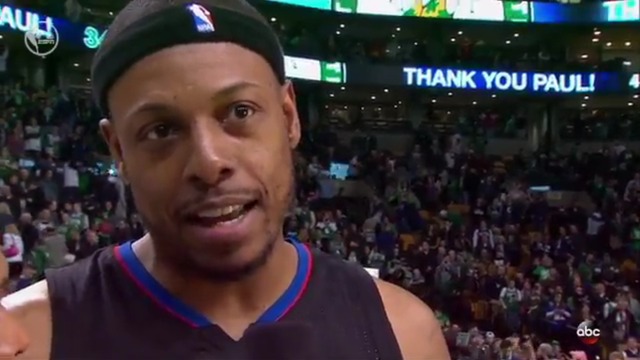 Pierce thankful to play in front of 'best fans in the world for 15 years'