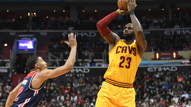Watch: LeBron banks in insane game-tying 3 to take Wizards to OT