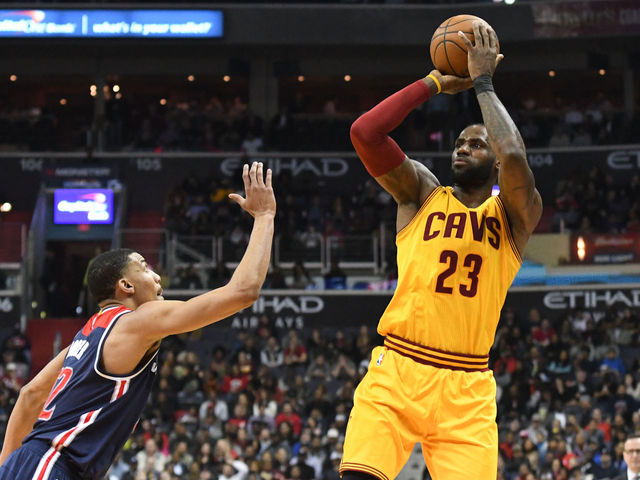 Watch: LeBron banks in insane game-tying 3 to take Wizards to OT