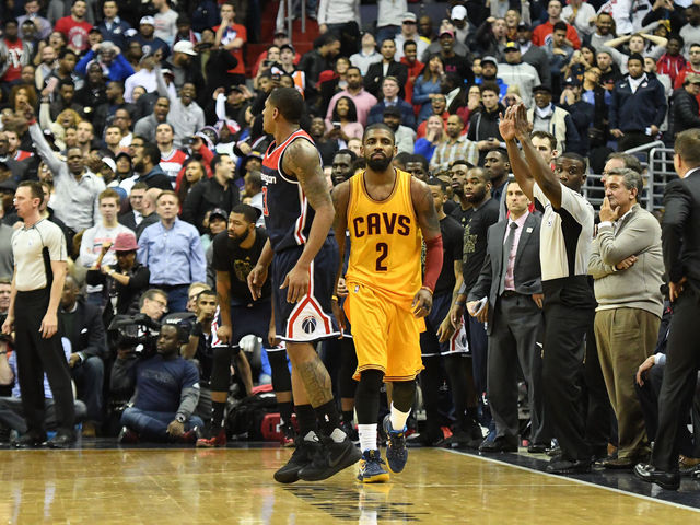Watch: Kyrie buries game-winning pull-up 3 over Beal in OT