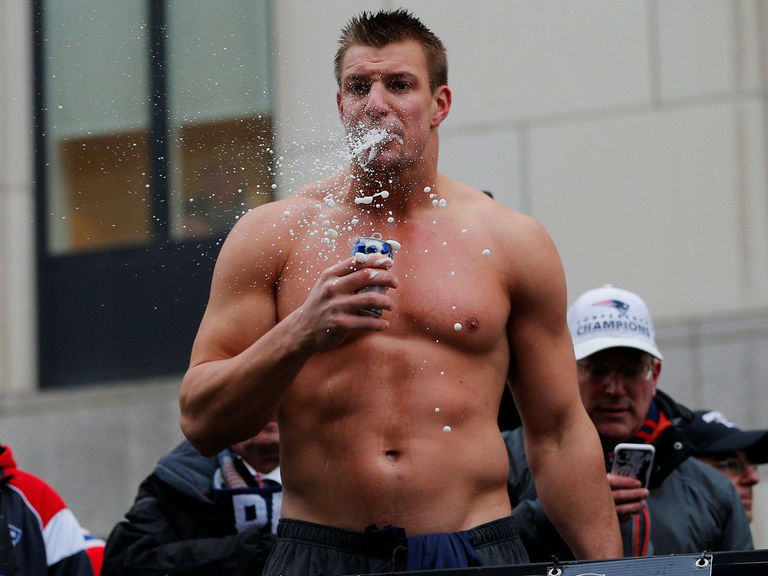 Watch Gronk returns to WWE, delivers drink to the face