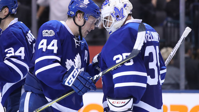 Small sample, but McElhinney providing solid relief for Maple Leafs