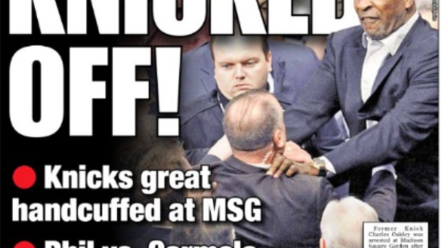 New York tabloids have field day with Oakley's arrest