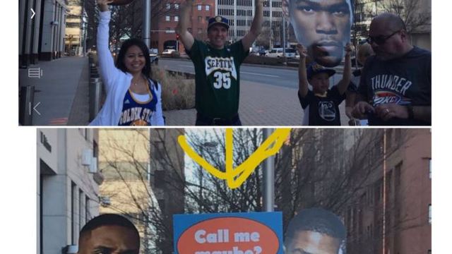 Gallery: Durant haters in full force for Thunder-Warriors