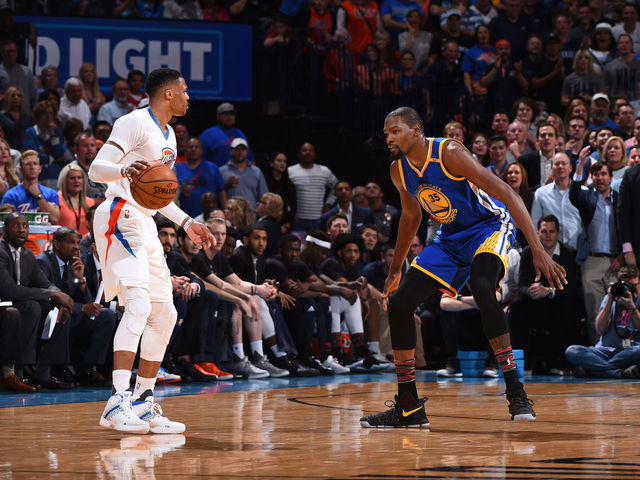 Durant congratulated Westbrook on MVP out of respect for the game