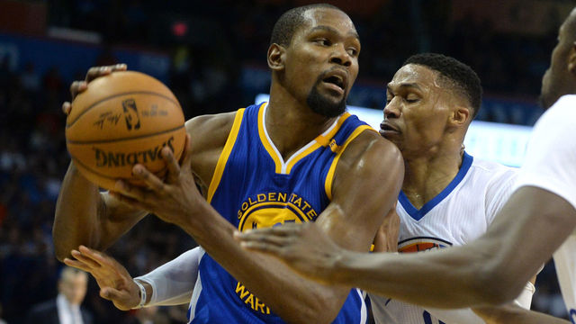 Durant and Westbrook's All-Star lockers are far apart