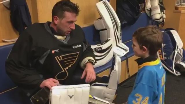 Blues' Allen thanks young fan who wrote letter of support during slump