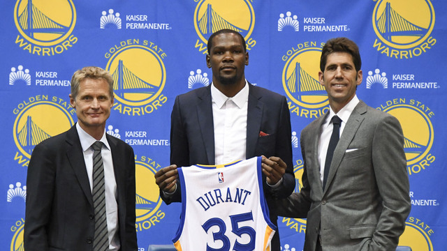 Myers says Durant messed with him over announcement to come to Warriors