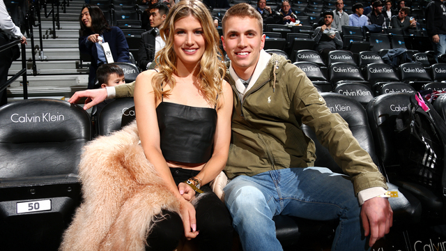 Genie Bouchard takes Super Bowl bet date to Nets game