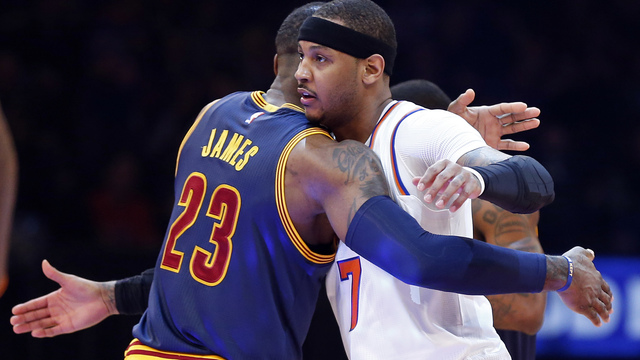 Watch: LeBron 'very happy' Carmelo is now oldest 2017 All-Star