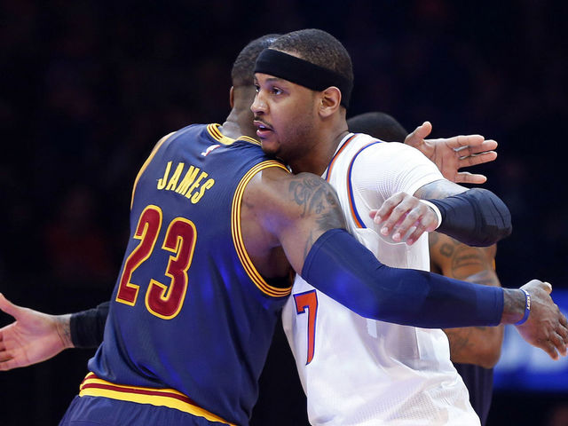 Watch: LeBron 'very happy' Carmelo is now oldest 2017 All-Star