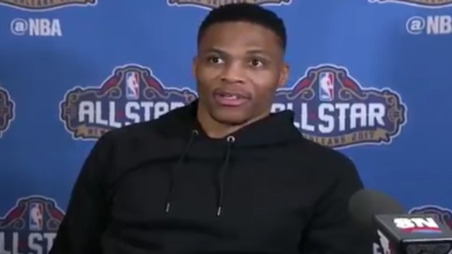 Westbrook deflects questions about KD, Warriors with passion for fashion