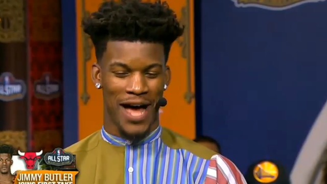 Butler can't help but grin when discussing foul call vs. Celtics