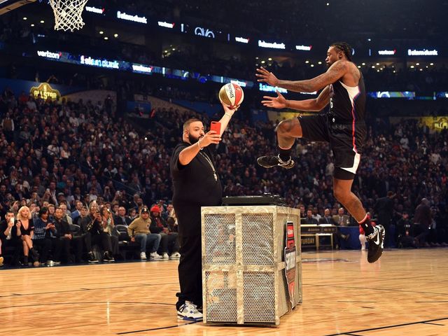 Watch: DeAndre Jordan leaps over DJ Khaled