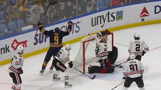 Watch: Eichel's sweet backhand pass sets up red-hot Evander Kane