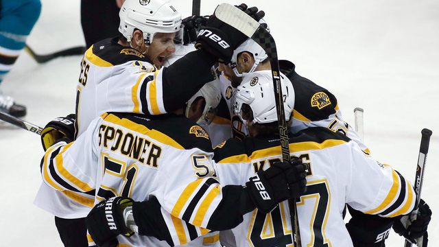 Bruins stay perfect under Cassidy with OT win over Sharks