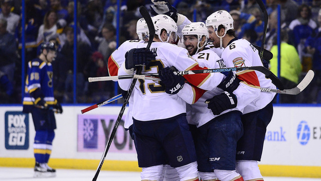 Trocheck shocks Blues with late winner, making history for Panthers