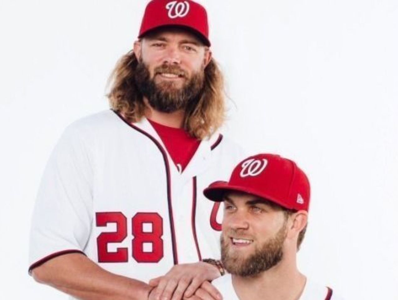 Bryce Harper and Jayson Werth recreate poster for “Step Brothers” at photo  day - Federal Baseball