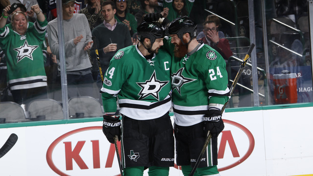 Watch: Jamie, Jordie Benn take one out of the Sedins' handbook