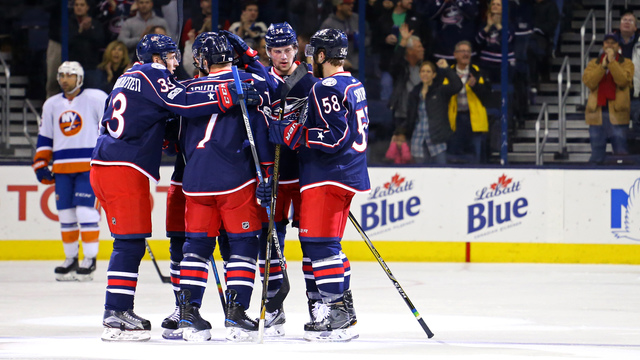 10 Blue Jackets forwards get on scoresheet in Islanders drubbing